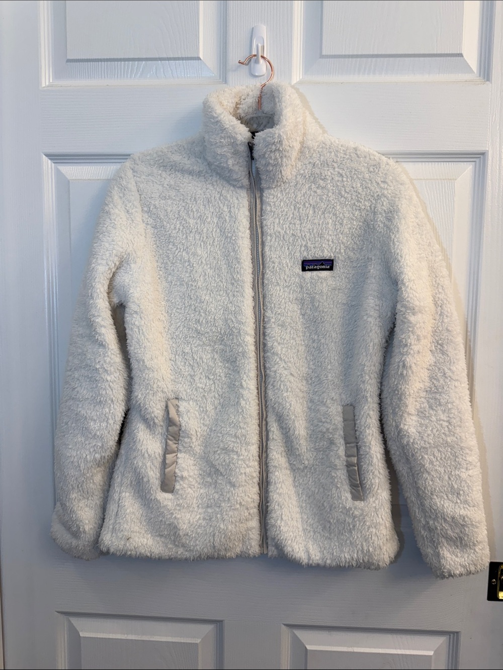 Patagonia Cream Teddy Fleece Jacket